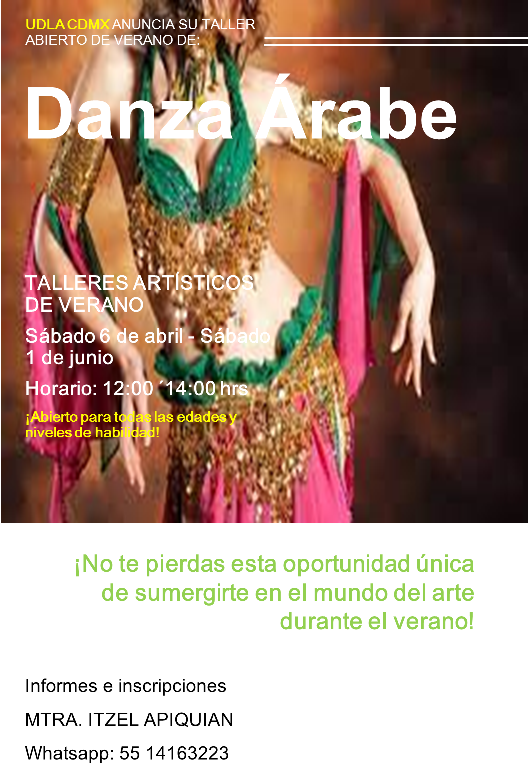 Poster de danza árabe