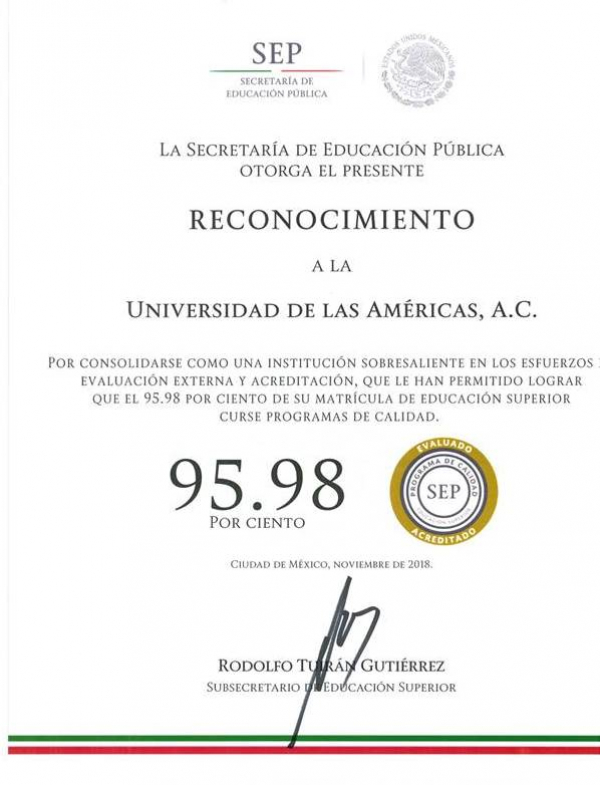 La SEP reconoce la calidad académica de la UDLACDMX